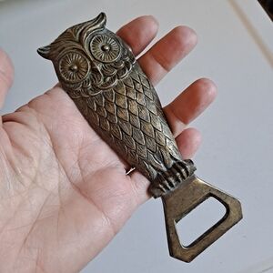 Brass Owl Bottle Opener